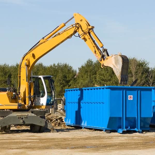 what size residential dumpster rentals are available in Hennepin OK